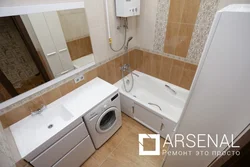 Bathtub with column in Khrushchev photo