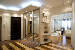 Design of large hallways in an apartment photo