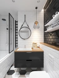 Bathroom Design White Gray Wood