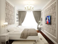Bedroom 16 sq m rectangular design