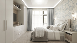 Bedroom 16 sq m rectangular design
