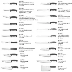 Types of knives in the kitchen photo