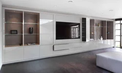 Wardrobe in the living room modern style photo