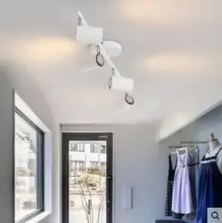 Track lamp for suspended ceiling in the hallway photo