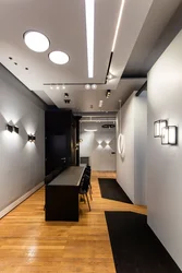 Track Lamp For Suspended Ceiling In The Hallway Photo