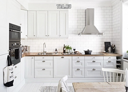 Wooden kitchens in Scandinavian style photo