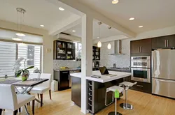 Ceiling In The Kitchen Photo With A Bar Counter