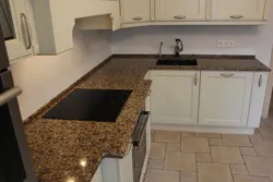 Тарҳи ошхона бо countertops санг