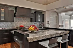 Тарҳи Ошхона Бо Countertops Санг