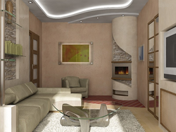 Qonaq otağı dizaynı 18 kv m Xruşşov şəkli