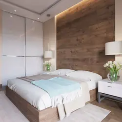 Photo of modern bedrooms with laminate flooring on the wall