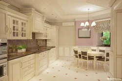 Классические цвета в интерьере кухни