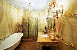 Bath interior with bronze