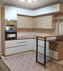 Inexpensive kitchens with a bar counter photo design
