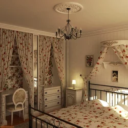 Yataq otağında divarda fotoşəkil Provence fotoşəkili