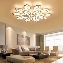 LED ceiling lights in the living room photo