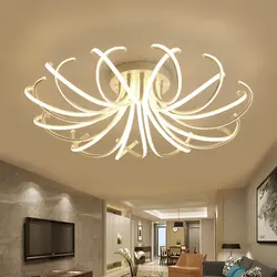 Qonaq otağının fotoşəkilindəki LED tavan işıqları