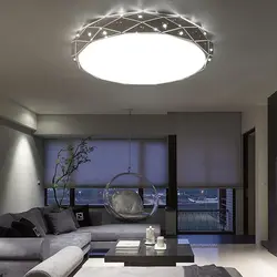 LED ceiling lights in the living room photo