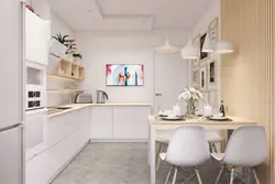 Bright kitchen 12 sq m design photo