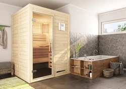 Hamam fotoda mənzildə sauna