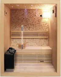 Hamam fotoda mənzildə sauna