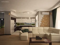 Z shaped living room design