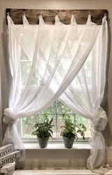 Rustic Curtains In The Kitchen Photo