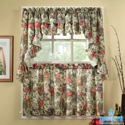 Rustic Curtains In The Kitchen Photo