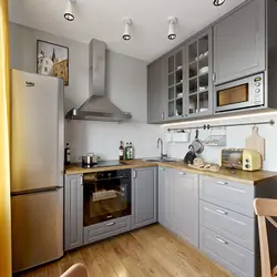 Interior of a modern small kitchen