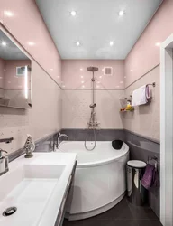 Bath design in Khrushchev with a corner bath