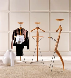 Floor hanger in the bedroom interior