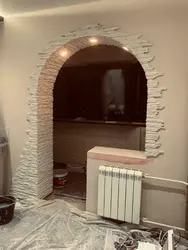 Арка из кирпича фото декоративного в квартире