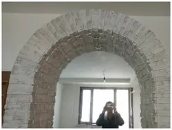 Арка из кирпича фото декоративного в квартире