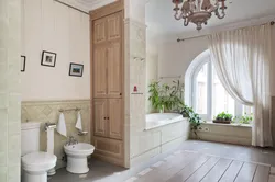Modern bathroom design with window in home