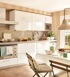 Kitchen Design With Beige Facades