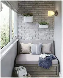 Design loggia 9 sq m