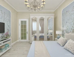 Photo wallpaper light for the bedroom
