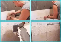 Чӣ тавр дуруст гузоштани сафолҳо дар девор дар акси ҳаммом