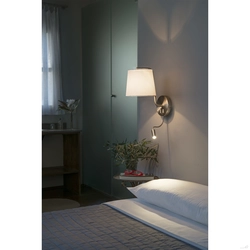 Sconce on the wall photo in the bedroom photo