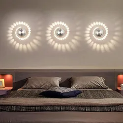 Sconce on the wall photo in the bedroom photo