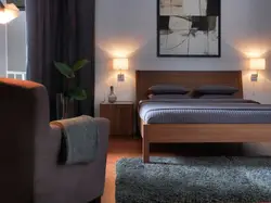 How to hang lamps above the bed in the bedroom photo