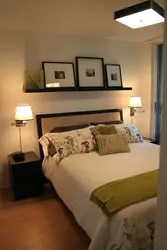 How to hang lamps above the bed in the bedroom photo