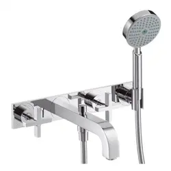 Built-in faucets for bathroom with shower photo