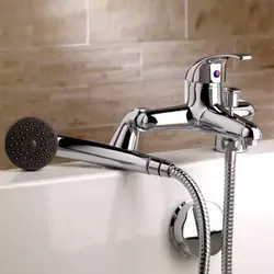 Built-in faucets for bathroom with shower photo