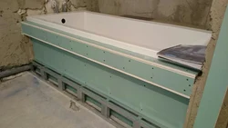 Bathroom walls with plasterboard photo
