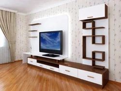Photo of bedroom furniture with TV