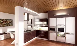 Реечные панели на кухне фото