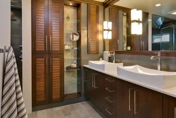 Modern bathrooms with cabinets photos