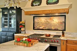 Wall panels for the kitchen photo in the interior