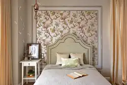 Bedroom decoration with wallpaper photo